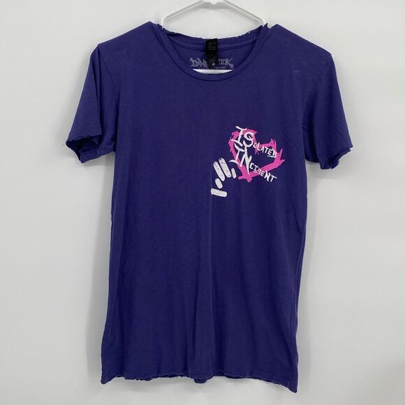 Dane Cook Isolated Incident Comedy Tour Purple T-shirt Short Sleeve Tee Large - Picture 1 of 8